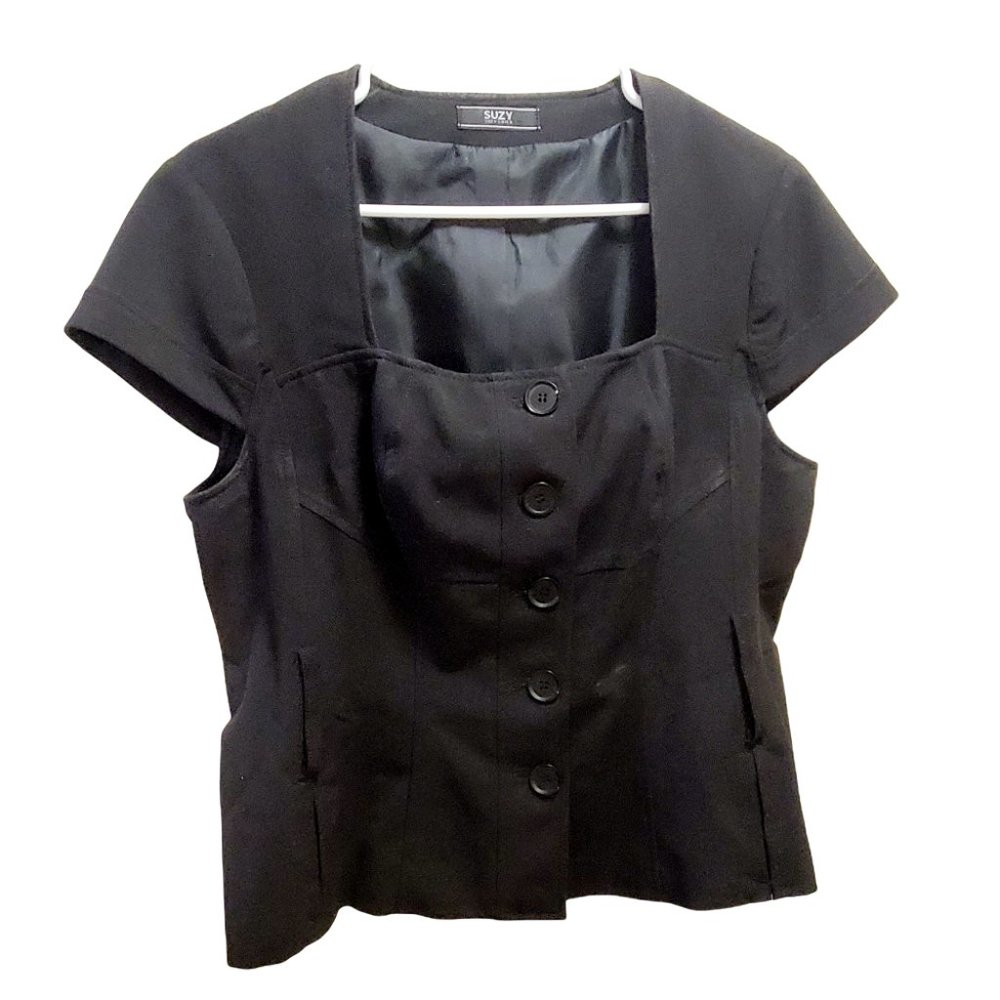 Suzy Shier Black Blazer. Size XL